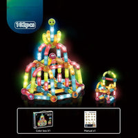 3003 Magnetic Rods 102PCs DIY Assembling Three-dimensional Modeling Children's Educational Toys