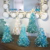 Blue / Kits DIY Blue Christmas Tree Glass Uniquely Creative Holiday Decor