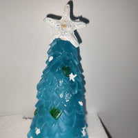 Blue / Kits DIY Blue Christmas Tree Glass Uniquely Creative Holiday Decor