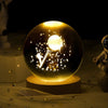 Luminous Starry Sky Crystal Ball Night Lamp - Moon & Planet Projection Ambience Light Gift