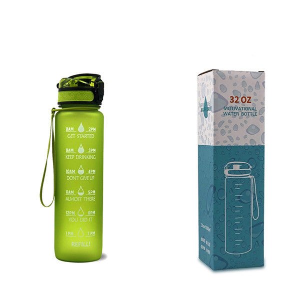 1L Tritan Water Bottle with Time Marker, Bounce Cover