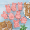 Easter Cookie Mold Cartoon Bunny Easter Egg Cookie Press Accessories CJ   