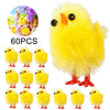 Yellow / 60PCS Easter Decoration Chicks