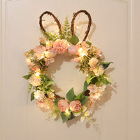 Easter Egg Simulation Wreath: Chrysanthemum Rabbit Modeling Decorative Pendant - ebasketonline-2