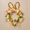 Easter Egg Simulation Wreath: Chrysanthemum Rabbit Modeling Decorative Pendant - ebasketonline-2