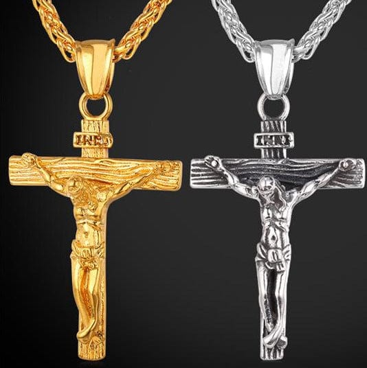 Easter Jesus Cross Necklace: Popular Clavicle Chain Pendant - ebasketonline-1