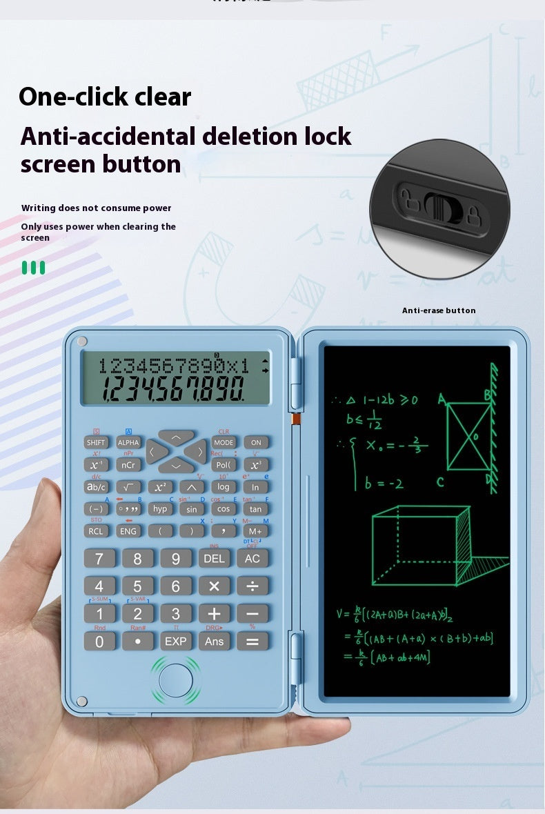 New Scientific Calculator: Accounting Special Portable Mini Tablet with Handwriting Board for Exams & Students