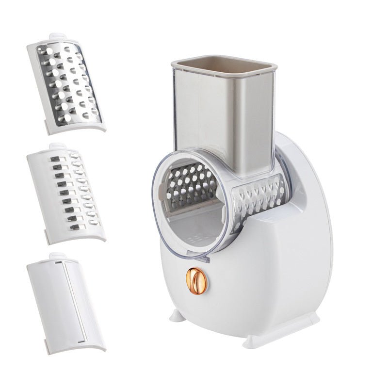 Electric Vegetable Slicer: Multifunctional Potato & Carrot Cutter, Shredder, and Grater