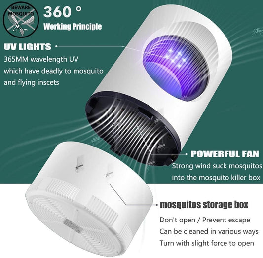 LED Mosquito Killer Lamp with Triple Threat Trap – Silent, Safe & Efficient Insect Zapper
