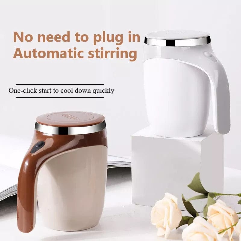 Electric Self-Stirring Cup with Rechargeable Feature for Effortless Mixing - Perfect for Coffee, Milkshakes, and More