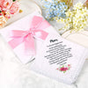 Mom Elegant 100% Cotton Hankie with Lace Edges: A Sentimental Gift for the Bride's Mom