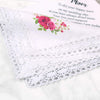 Mom Elegant 100% Cotton Hankie with Lace Edges: A Sentimental Gift for the Bride's Mom