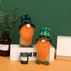 Emerald Elegance: St. Patrick's Day Green Hat Gnome Figurine