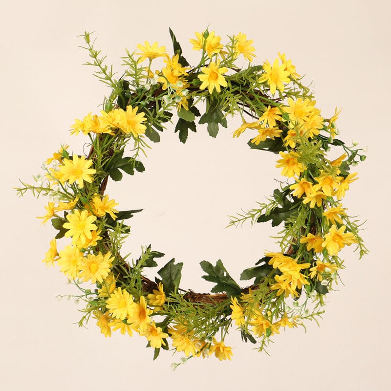 Yellow Emulational Flower Decoration Pendant Home Festival