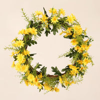 Yellow Emulational Flower Decoration Pendant Home Festival