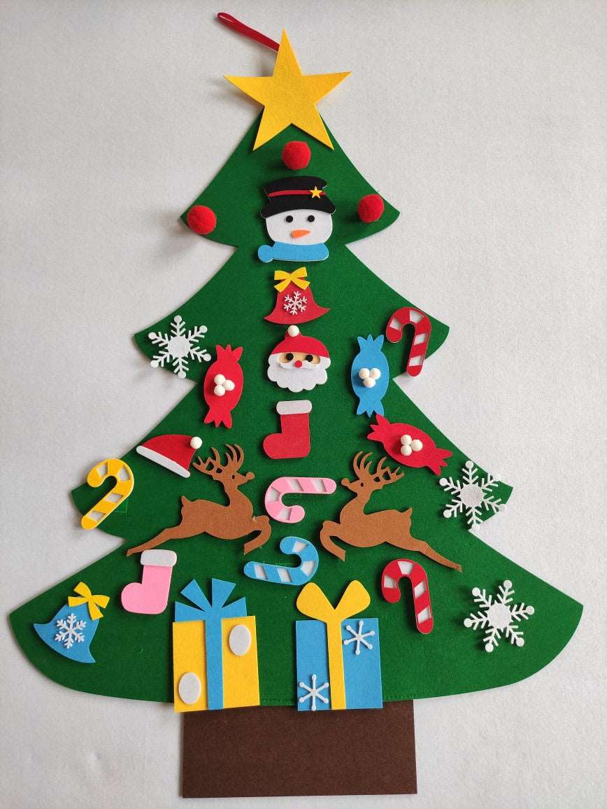 A Engage Young Creativity with the DIY Felt Christmas Tree Kit