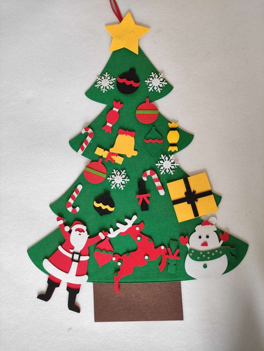 Engage Young Creativity with the DIY Felt Christmas Tree Kit Christmas CJ D  