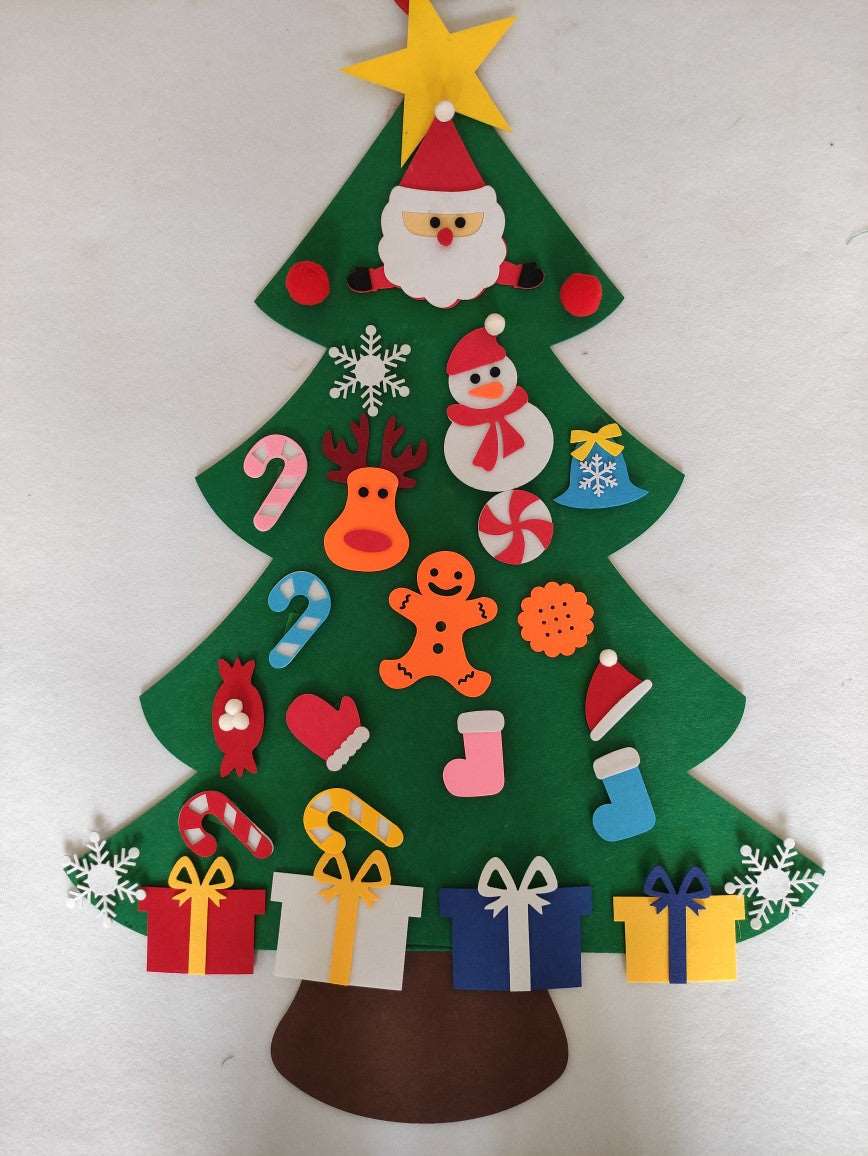 Engage Young Creativity with the DIY Felt Christmas Tree Kit Christmas CJ E  