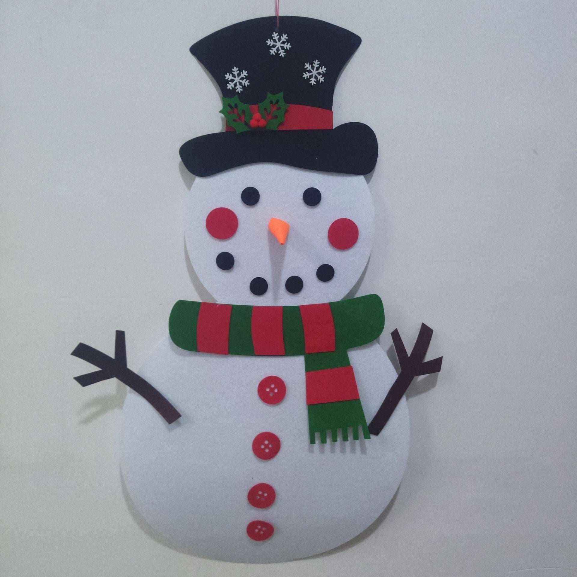 Snowman Engage Young Creativity with the DIY Felt Christmas Tree Kit