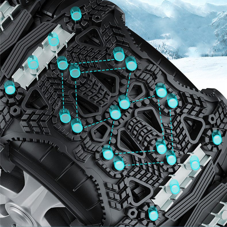 Enhance Winter Traction with Universal Nonskid Chain: Steel Plate Gear Tire Chain for New Cars and SUVs