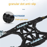 Enhance Winter Traction with Universal Nonskid Chain: Steel Plate Gear Tire Chain for New Cars and SUVs
