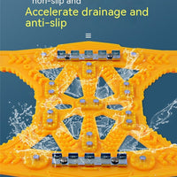 Enhance Winter Traction with Universal Nonskid Chain: Steel Plate Gear Tire Chain for New Cars and SUVs
