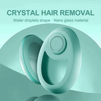 Enhanced Crystal Hair Removal Solution - Gentle and Painless Exfoliation Tool for Smooth Skin, Suitable for Both Women and Men, Ideal for Legs, Back, and Arms