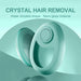 Enhanced Crystal Hair Removal Solution - Gentle and Painless Exfoliation Tool for Smooth Skin, Suitable for Both Women and Men, Ideal for Legs, Back, and Arms