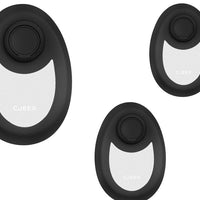 Black 3pc Enhanced Crystal Hair Removal Solution - Gentle and Painless Exfoliation Tool for Smooth Skin, Suitable for Both Women and Men, Ideal for Legs, Back, and Arms