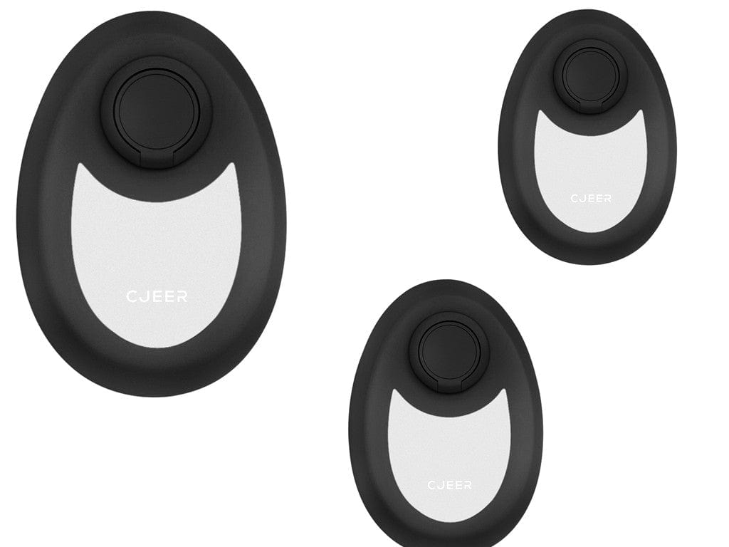 Black 3pc Enhanced Crystal Hair Removal Solution - Gentle and Painless Exfoliation Tool for Smooth Skin, Suitable for Both Women and Men, Ideal for Legs, Back, and Arms