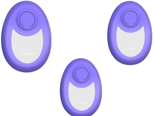 Purple 3pc Enhanced Crystal Hair Removal Solution - Gentle and Painless Exfoliation Tool for Smooth Skin, Suitable for Both Women and Men, Ideal for Legs, Back, and Arms