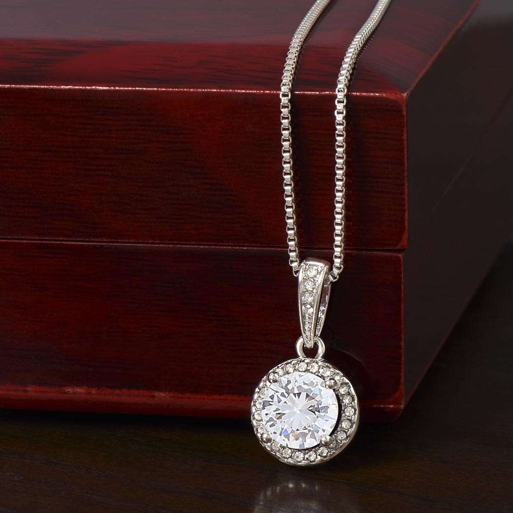 14k White Gold Finish / Luxury Box Eternal Radiance: The Gift of Timeless Elegance for Your Beloved Daughter