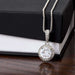 14k White Gold Finish / Standard Box Eternal Radiance: The Gift of Timeless Elegance for Your Beloved Daughter
