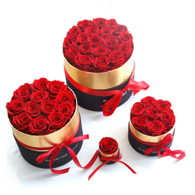 Eternal Roses In Box Preserved Real Rose Flowers With Box Set for Valentines Day