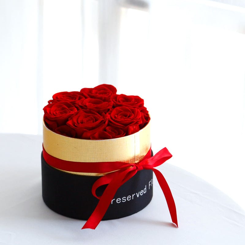 Small Eternal Roses In Box Preserved Real Rose Flowers With Box Set for Valentines Day