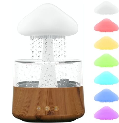 Experience the Magic: Rain Cloud Diffuser with 7-Color Light