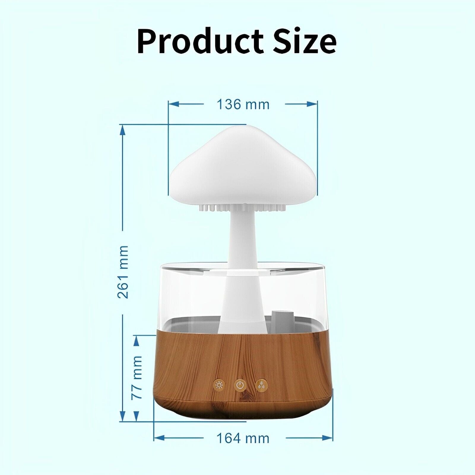 Experience the Magic: Rain Cloud Diffuser with 7-Color Light