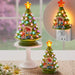 Ceramic Luminous Tree LED Night Lamp - Desktop Holiday Ornament