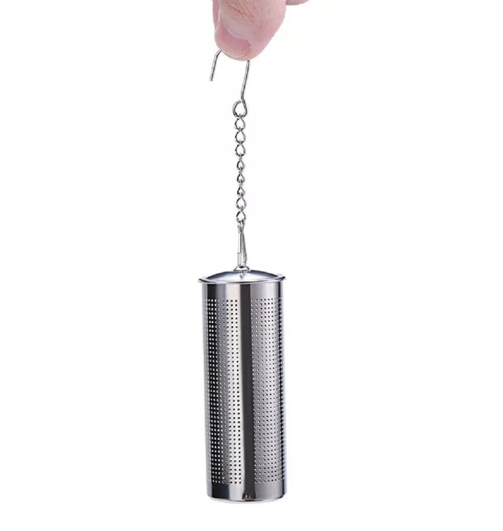 2-Pack Stainless Steel Tea Infuser Strainer Set – Fine Mesh Ball with Chain Hook