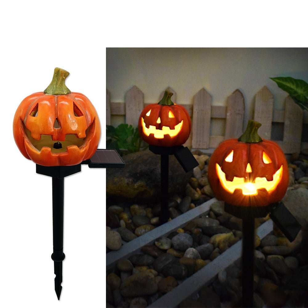 Creative Halloween Decor: Solar Pumpkin Lamp with Ghosts