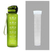 1L Tritan Water Bottle with Time Marker, Bounce Cover