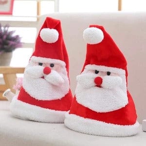 Festive Christmas Plush Hat Set for Kids and Bulk Clothing: Perfect Holiday Head Decorations