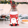 Festive Wine Bottle Covers Santa Claus and Snowman Duo for Christmas Cheer