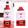 Festive Wine Bottle Covers Santa Claus and Snowman Duo for Christmas Cheer