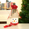 AA Festive Wine Bottle Covers Santa Claus and Snowman Duo for Christmas Cheer