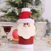 EE Festive Wine Bottle Covers Santa Claus and Snowman Duo for Christmas Cheer