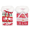 Group 2 Festive Wine Bottle Covers Santa Claus and Snowman Duo for Christmas Cheer