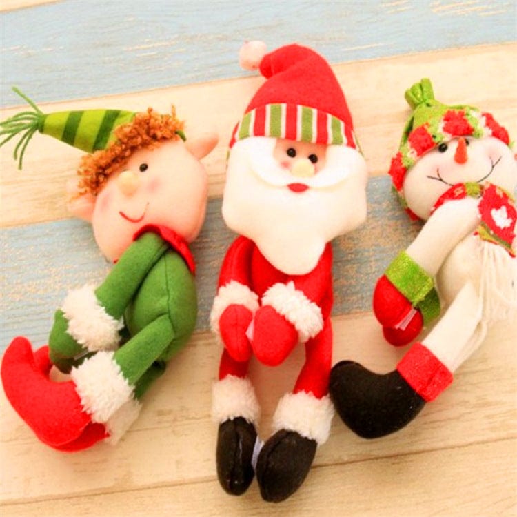 Group X Festive Wine Bottle Covers Santa Claus and Snowman Duo for Christmas Cheer