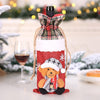 K Festive Wine Bottle Covers Santa Claus and Snowman Duo for Christmas Cheer