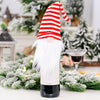 T Festive Wine Bottle Covers Santa Claus and Snowman Duo for Christmas Cheer